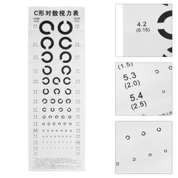 Wall Stickers 1 Set Visual Eye Testing Chart C-Type Vision Waterproof