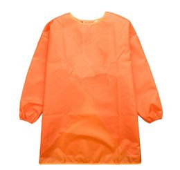 Children Aprons Bib Dress Clothes Baby Waterproof Long Sleeve Smock Kids Eating Meal Painting Burp Cloths 7 color