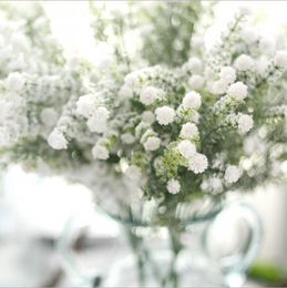 Gypsophila Artificial Flower Rayon Plastic Snow Covered Gypsophila Paniculata Bouquet DIY Bouquet Wedding Party Decoration BT1095