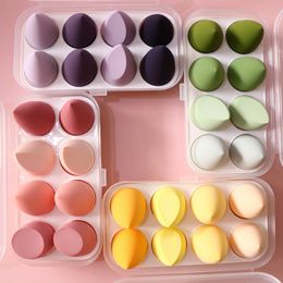 8pcs Women Make Up Accessories Makeup Blender Cosmetic Puff Make-up Sponges Foundation Powder Purple Sponge Beauty Tool Concealer