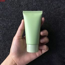 50g 50pcs/lot Matte Green Plastic Cosmetic Squeeze Soft Tube with screw cap 50ml Empty Frost Facial Cleanser Cream Lotion Bottlehigh qty