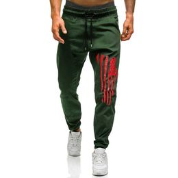 Branded Men\'s Trousers New Fashion Printed Large Size Tether Elastic Men's Casual Pants Sports Pants Jogging Pants Men Y0927