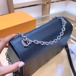 Designer Luxury Handbags Purses Women Shoulder bag Leather with Metal water ripple CrossBodybag letter Handbag High Quality Bag 2021