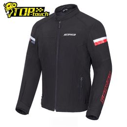 Motorcycle Apparel SCOYCO Winter Jacket Men Motocross Waterproof Chaqueta Moto Anti-Fall Overcoat With 7PCS Removeable Linner
