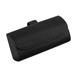 Other Interior Accessories Car Glasses Case Back Clamp Solid Removable Universal Sunglasses Holder Sun Visor Mounted PU Leather Durable Easy