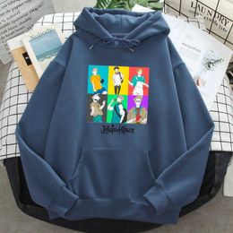 Jujutsu Kaisen Hoodie Men Casual Fleece Hooded Sweatshirts 2021 Autumn Spring Loose Hip Hop Graphic Streetwear Hoody Fashion Top H0909