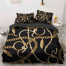 3D Bedding Sets Geometric Baroque Duvet Quilt Cover Set Comforter Bed Linen Pillowcase King Queen Full 265x230cm Home Texitle 210615