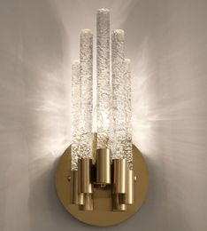 Chandeliers Nordic Post-Modern Bedside Wall Llamp Living Room Restaurant Corridor Staircase Simple Creative Crystal Decorative Bracket Light