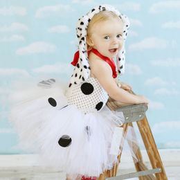 Mascot doll costume Girls Animals Sweet Cow Princess Party Mesh Dresses Kids Halloween Costume Role Play Dress Up Outfit Child Birthday Sui