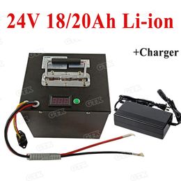 24v 20ah 18ah lithium electric bike battery buile-in BMS for wheelchair scooter bike Monitoring 350w 500w motor+2A Charger