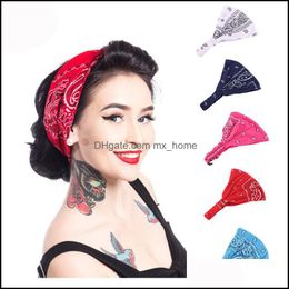 Hair Accessories Baby, Kids & Maternity Women Cashew Print Headbands Sports Yoga Headwraps Turban Hat Fashion Girls Running Headband Elastic