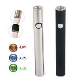 Max Preheat Battery Bottom Charge 380mAh Variable Voltage VV Vape Pen Mod For 510 Thick Oil V9 Vaporizer Cartridges Tank