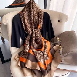 Digital Printing Luxury Woman Big Polyter Scarv Custom Printed Personalized long Square 100% Satin Silk Hijab Digner Scarf
