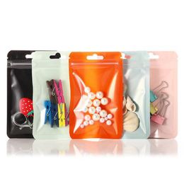 17 Size Jewellery Zipper Bag With Hook Food Candy Plastic Pouch Mobile Phone Case Colour Gift packing Bags