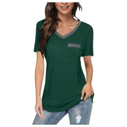 Women's T-Shirt T-shirts Plus Size Summer Solid Colour Short Sleeve Casual Tunic Tees Women Clothing 2021 Fashion Camiseta #T1G