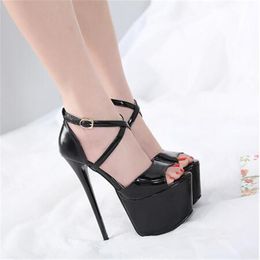 Dress Shoes Summer Sexy Women Pumps Sandals High Heel 16CM Fashion Stripper Party Platform Pole Dancing 35-40