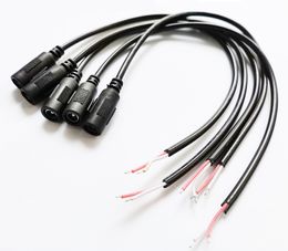 High Quality 22AWG DC 5.5*2.1mm Female Plug Power Connector Cable For CCTV About 30CM/Free DHL/500PCS