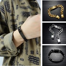 Link, Chain 2021 Trendy Cuban Men Magnetic Attraction Bracelet Classic Stainless Steel 11mm Width For Jewelry Gift