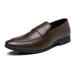 Men Full Vintage Italian Design Business Leather Dress Shoes Handmade Oxford luxurys Shoe