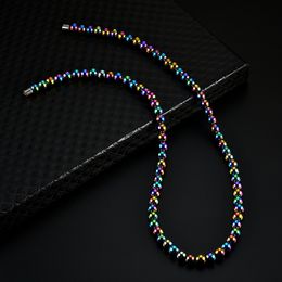 Rainbow magnet Beads Chokers Necklaces Collar women men Fashion jewelry will and sandy