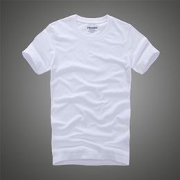 Men Tshirt 100% Cotton Solid Colour O-Neck Short Sleeve T shirt Male High Quality 210722