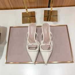 Designer-High heeled sandals Gladiator Leather Women Sandal Fine heel shoes Fashion sexy letter woman shoe