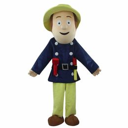 Halloween Fireman Mascot Costume High quality Cartoon theme character Christmas Carnival Adults Birthday Party Fancy Outfit