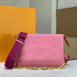High Quality luxurys designers Fashion womens bag Shoulder Letter Handbag ladies purse Chains Cross Body ClutchEmbossed Chain Women HandbagS free ship