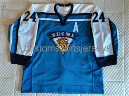 Stitched custom Finland Finnish Hockey Jersey Sami Kapanen Vintage 90s NEW Any Number Name men women youth kid XS-6XL