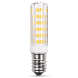 5W E12 LED High Light Housing Candelabra Bulb 110V 120V 75LED 2835SMD 550LM White 50-watt halogen bulb replacement