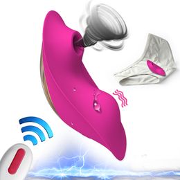 Wearable Sucking 9 Mode Remote Control Sucker Vibrator Vagina Clitoris Stimulator Double motor Oral Sex Toys for Women