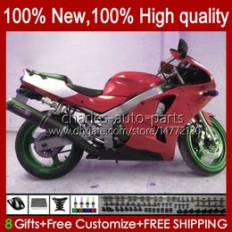 Kawasaki Ninja ZX-6R Için Kodu ZX600C ZX 6R 636 600CC 600 CC 94-97 Vücut 50HC.129 Parlak Kırmızı ZX-636 ZX600 ZX 6 R ZX636 1994 1995 1996 1997 ZX6R 94 95 96 97 Fairing Kiti