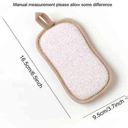 Double Sided Kitchen Magic Cleaning Sponge Scrubber Sponges Dish Washing Towels Scouring Pads Bathroom Brush Wipe Pad CCD12738