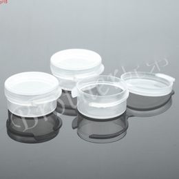 5g Clear Cosmetic Empty Button Jar Pot Makeup Face Cream Container Refillable Bottle Prevent Leakage 100pcs/lotgood qty