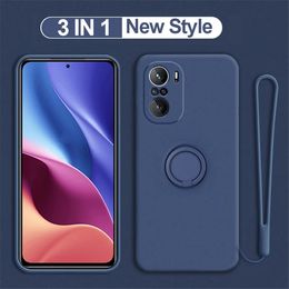 Liquid Silicone Ring Mobile Phone Cases For Xiaomi Redmi Note 10 Pro Note 10 S Note 10 S