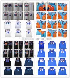 Space Jam 2 Jerseys Basketball Movie Tune Squad Looney Daffy Duck 22 Bill Murray 10 Lola 1 Bugs Bunny ! TAZ 1/3 Tweety Michael 6 James 30 Curry Men Black White Blue Orange