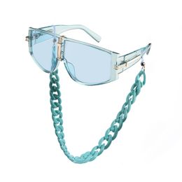 Luxury Women's Sunglasses with chains UV Protection Lady's Shades Sun glasses necklace sunglasses