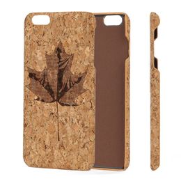 Eco-Friendly Natural Cork Phone Cases Shockproof Customised Pattern Laser Engraving Logo For iPhone 6 7 8 Plus 11 Pro X XR XS MAX Back Cover Shell