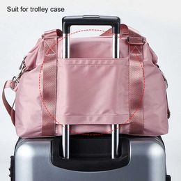 Women Travel Fitness Bag Gym Bags Sports Dry Wet For Training Yoga Sac De Sport Gymtas Woman Men Tas Luggage Shoulder Bag XA78A Y0721