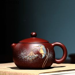 new tea pot purple clay Philtre Xishi teapots Handmade beauty kettle Tea set Customised gifts Authentic Tie Guanyin Puer 190ml