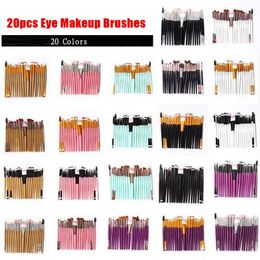 20pcs/Set Eyeshadow Makeup Brushes Sets Colours Face Eyeshadow Make Up Brush pinceaux de maquillage 5165LK
