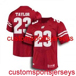 Stitched Men's Women Youth Wisconsin Badgers #23 Jonathan Taylor Jersey Red NCAA 20/21 Custom any name number XS-5XL 6XL