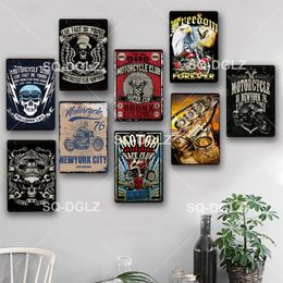 Motorbike Metal Painting Signs Vintage Plaque Tin Sign Wall Decor For Garage Plate Crafts Art Ride Or Die Poster Gift Custom Drops buy size 30x20cm