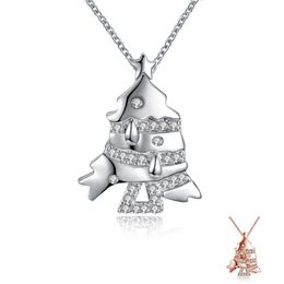 Pendant Necklaces Classic For Women Small Cubic Zirconia Fish Shaped Christmas Tree Fashion Jewellery Accessories Advanced Festival Gifts