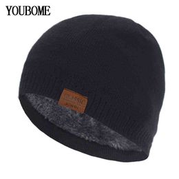 Warm Thick Men's Knitted Hat Women Winter Hats For Men Skullies Beanies Skull cap Gorras Bonnet Sport Male Beanie Winter Hat Cap Y21111