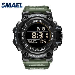 SMAEL Sport Watch Men Waterproof LED Digital Watches Stopwatch Big Dial Clock For Male relogio masculino Men Watches Quartz G1022