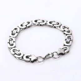 Link Mens Hip Hop Punk Steel Bracelet Stainless On Hand Male Accessories Charm For Jewellery WholesaleLink Chain
