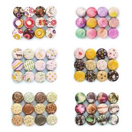 12pcs Mini Elegant Flower Tin Box DIY Candle Jar Balm Round Empty Case Portable Lipstick Spices Storage