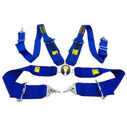 Safety Belts & Accessories Universal 4 Point 6 Racing Car Seat Belt Harness With Camlock Quick Release Snap-On 3 OM Logo291C