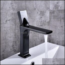 Bathroom Sink Faucets Faucets, Showers & As Home Garden Faucet Mixer Basin Taps Fashion Wash Tap Brass Chrome Vessel And Cold Water Black Dr